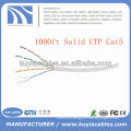 1000FT 4pairs Cat5 Network Solid Copper UTP Cable